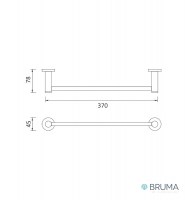 MEDIDAS TOALLERO 300mm INKA BRUMA